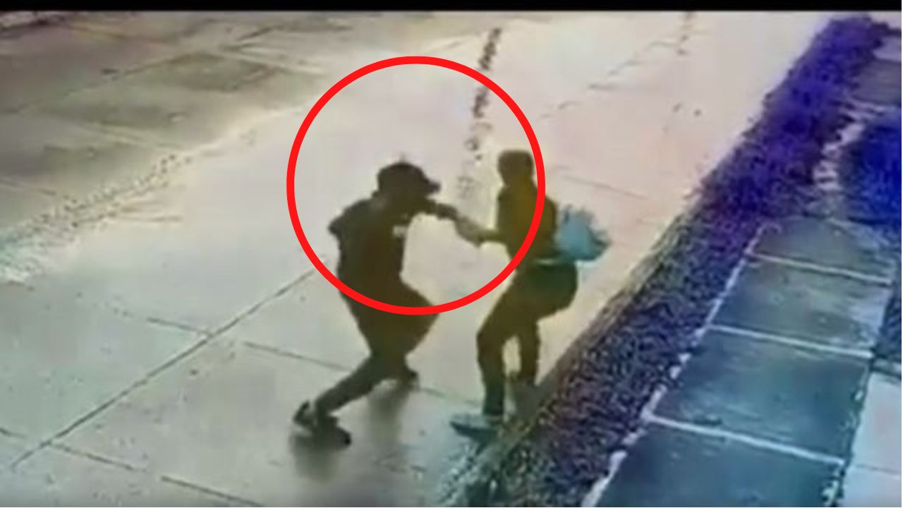 Video capta a hondureño escondido con machete en mano esperando a víctima para robarle