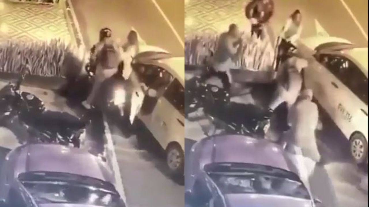 Mujer se aferró a moto de ladrón para evitar asalto en Medellín y el vídeo es viral