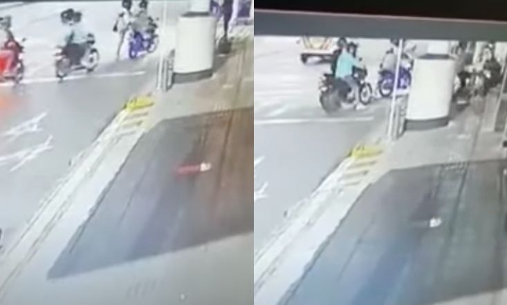 Video: Grupo de ladrones golpeó y atracó a pareja en un centro comercial de Colombia