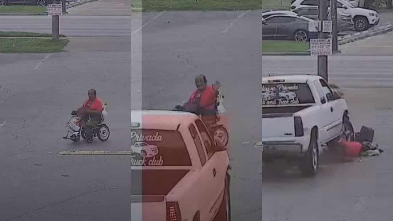 Vídeo: Adolescente atropelló brutalmente a un hombre en silla de ruedas y se dio a la fuga