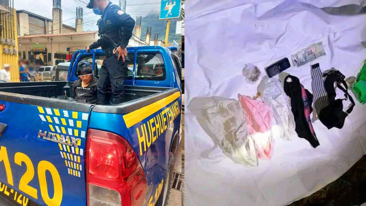 ¡Robacalzones! Capturan a un hombre que robaba ropa interior de mujer en Guatemala