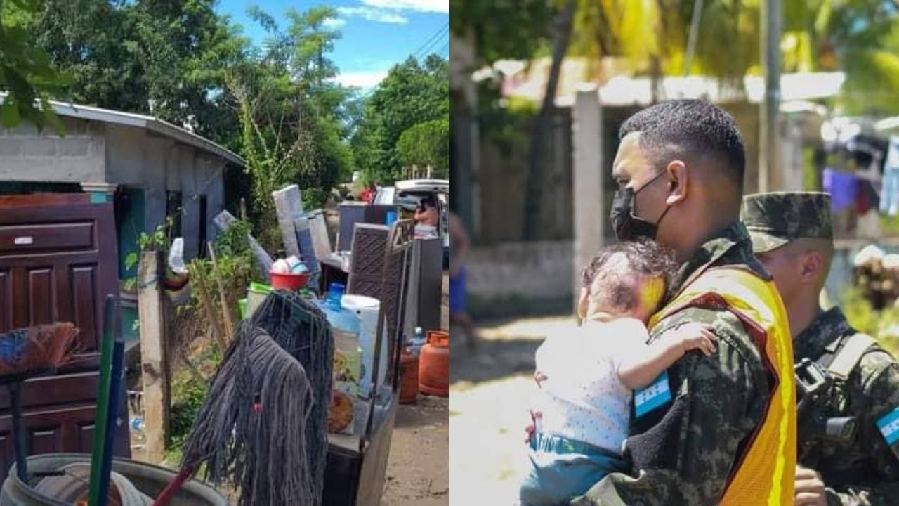 Evacuan a familias de las zonas bajas de Pimienta, Cortés por crecidas en el río Ulúa