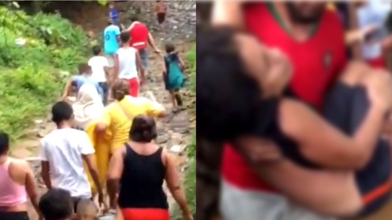 Video: mujer se salva de morir ahogada tras ser arrastrada por el río Tiscagua en Choluteca