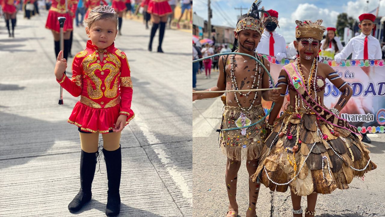 Escolares engalanan desfiles patrios en honor a los 201 años de independencia de Honduras