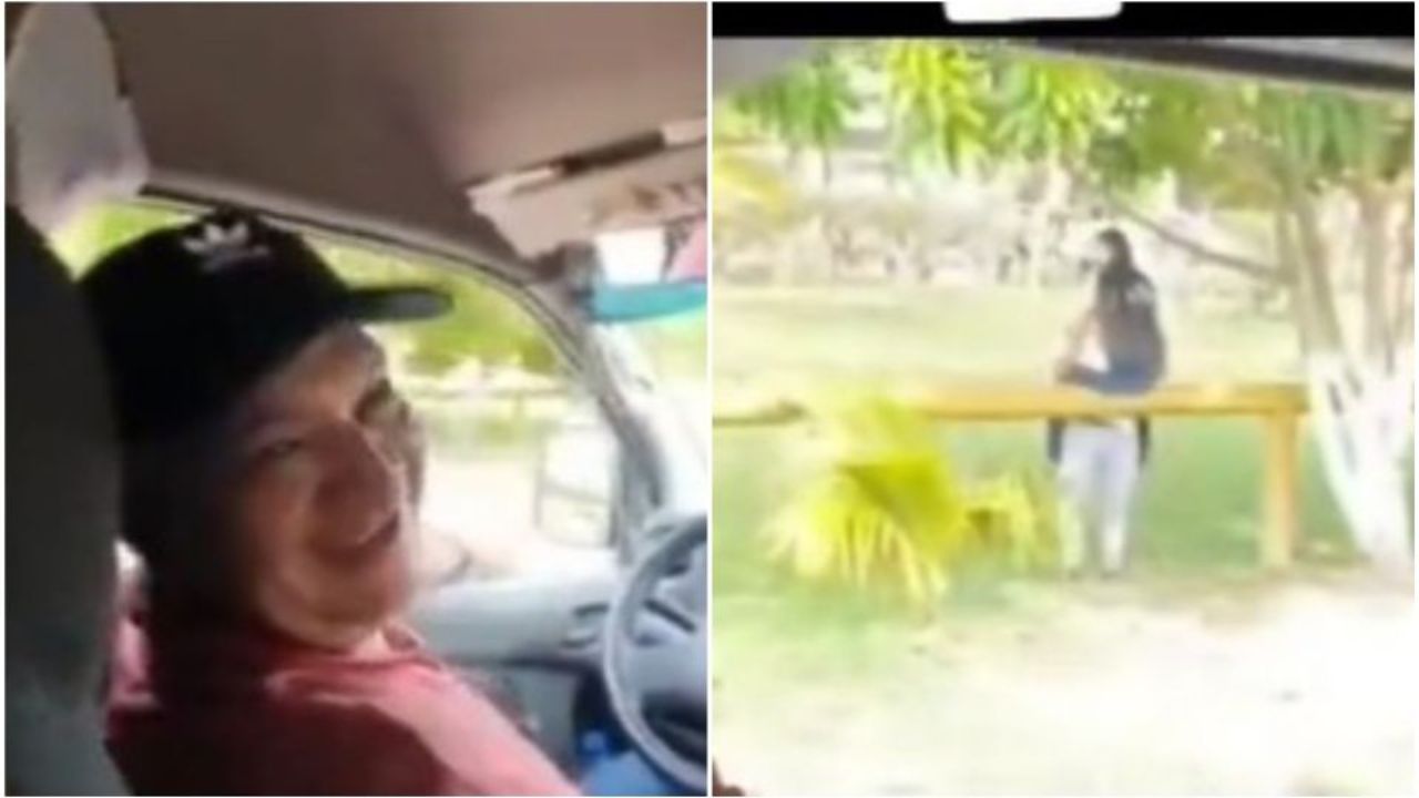 'Ey compa, ya suéltala': Hombre se burla de pareja que se besa en la calle; era su hija