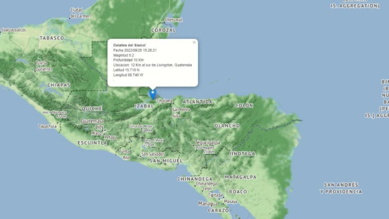 Sismo de 4.8 grados sacudió San Pedro Sula