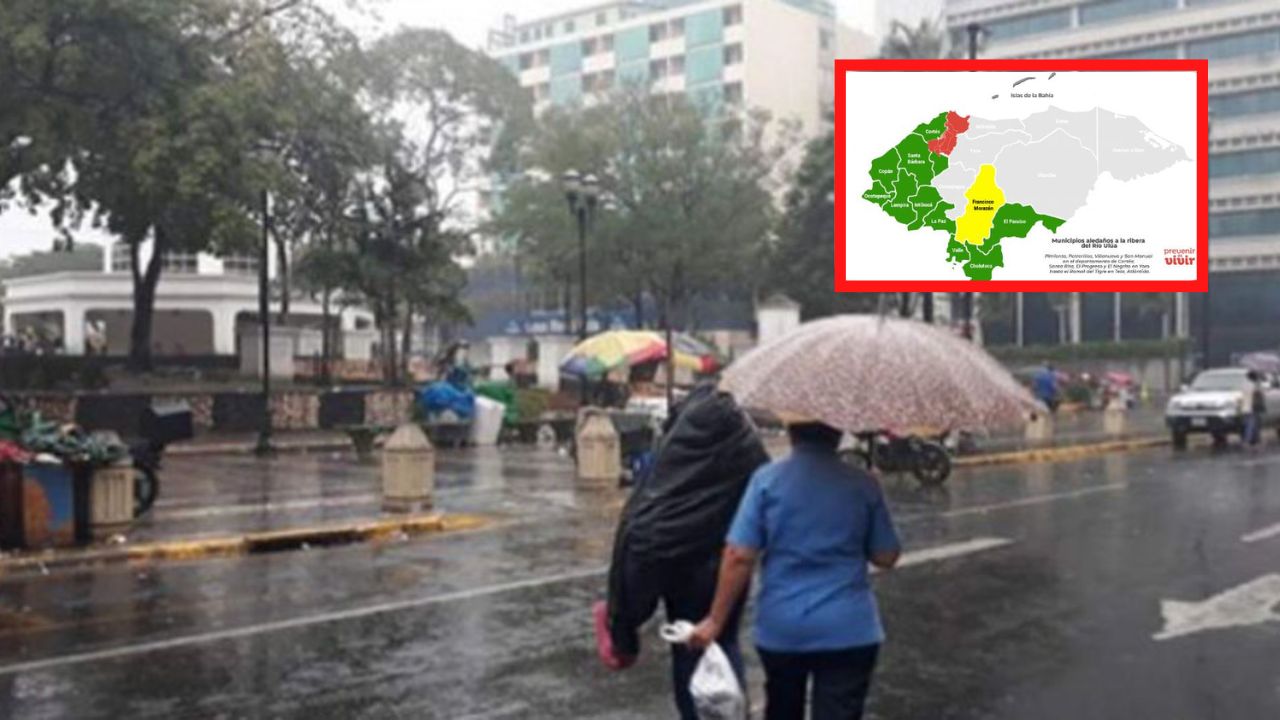 Extienden alerta en estas regiones de Honduras por 24 horas más ante amenaza de lluvias