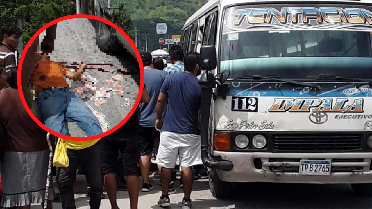 Sicarios en moto tirotean bus con pasajeros en Choloma; ayudante resulto muerto