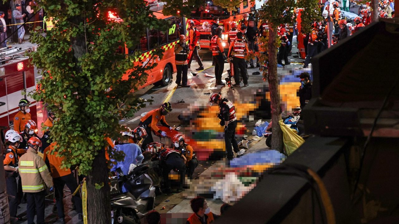 Videos de la dramática estampida en Corea del Sur que dejó más de 50 muertos