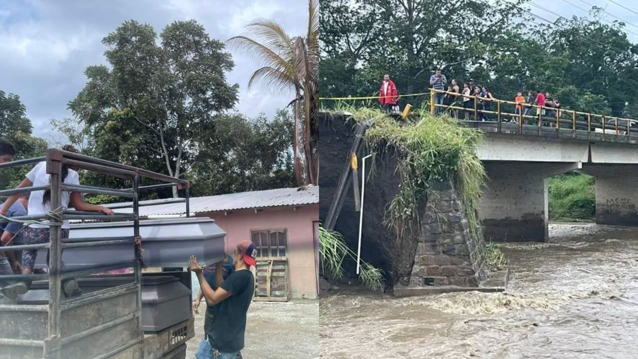 Un muerto y un desaparecido tras ser arrastrados por una quebrada en Quimistán, Santa Bárbara