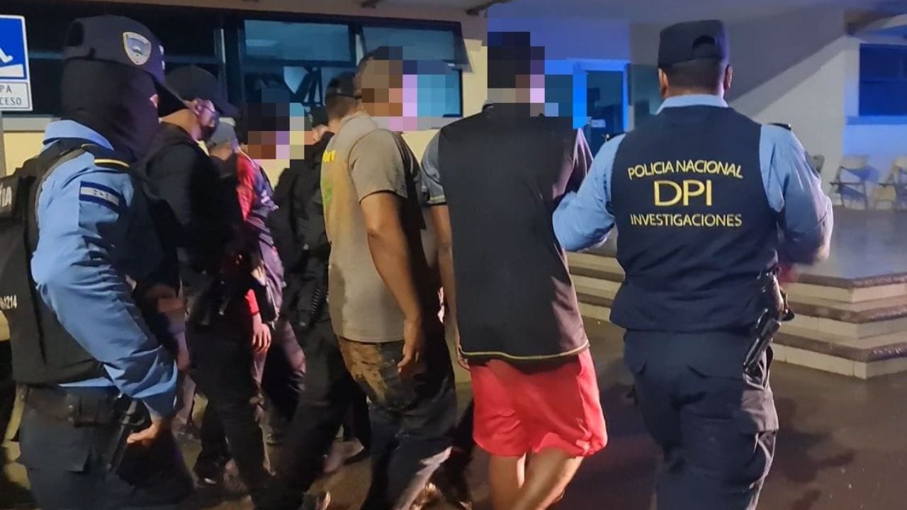 Caen 'Los Cell', banda dedicada al tráfico de droga y robo en Olancho