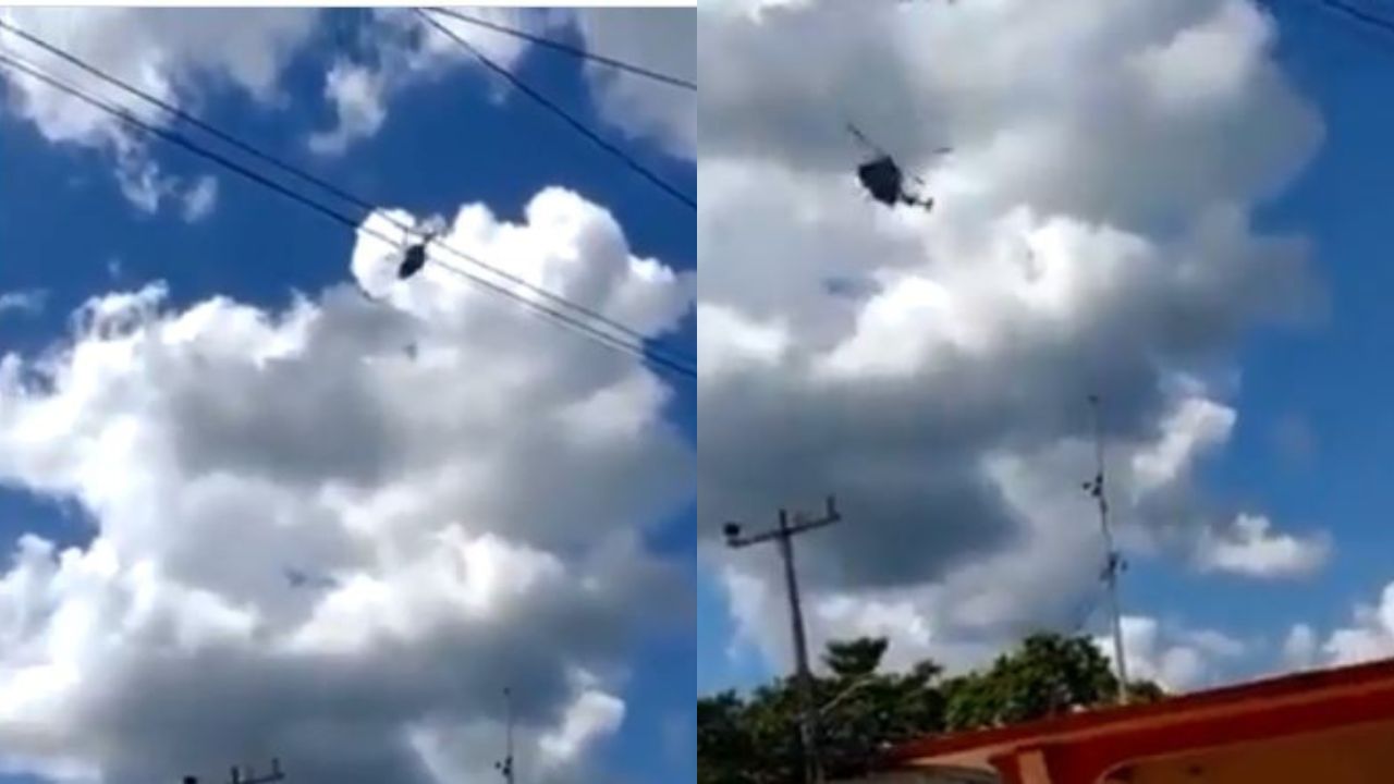 Impactante vídeo muestra cómo se accidentó un helicóptero en México: hay tres muertos