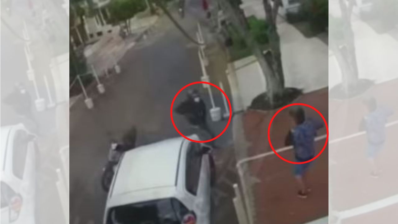 Video: hombre se enfrenta a disparos con sujeto que lo intentaba asaltarlo