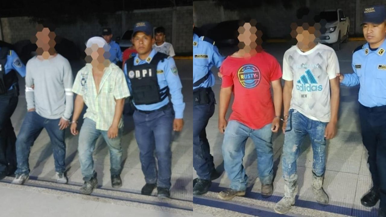 Caen cuatro supuestos autores de masacre en Siguatepeque; todo esto les encontraron