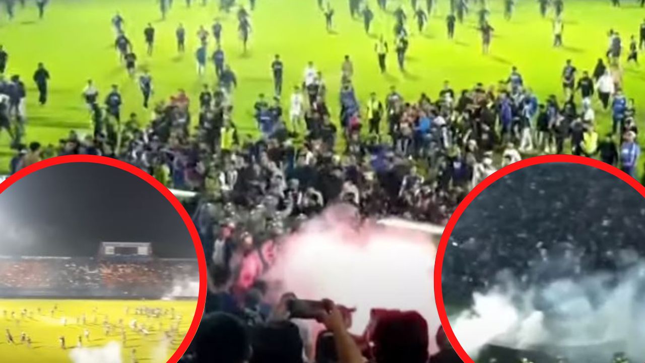 Impactantes vídeos de la batalla campal que dejó casi 200 muertos en un partido de fútbol en Indonesia