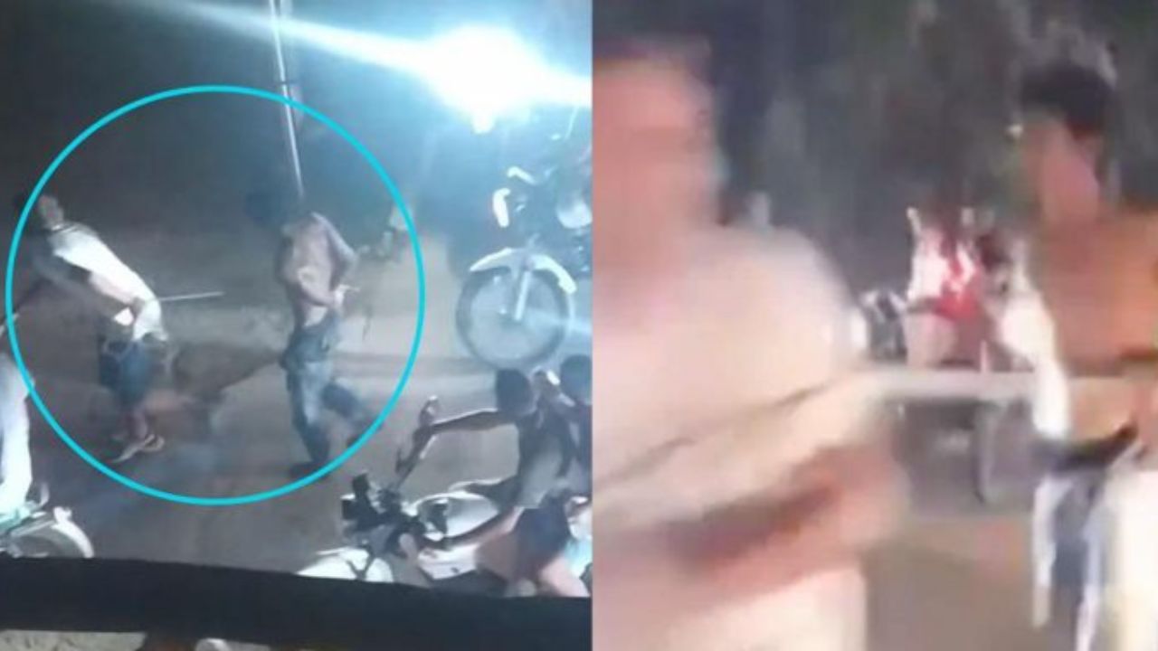 ¡Impactante video! Ladrones fueron amarrados a moto y arrastrados por la calle