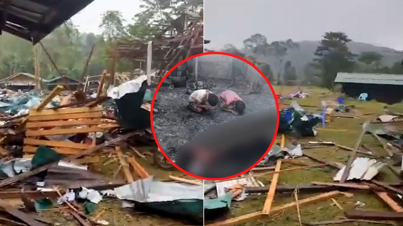 ¡Brutal video! Ataque aéreo dejó más de 50 muertos en concierto