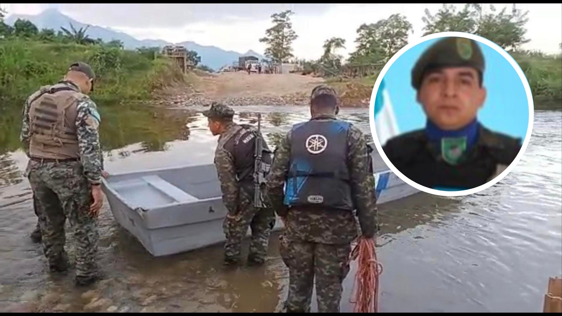 Localizan cuerpo de policía militar que fue arrastrado por la corriente del río Danto en La Ceiba