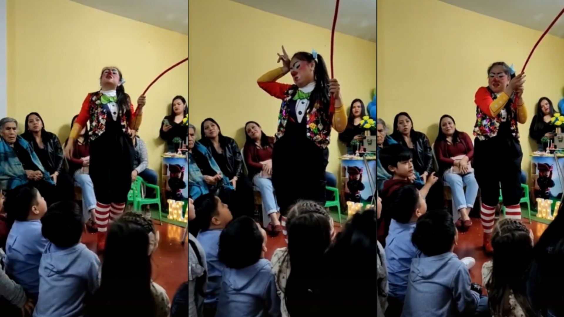 En video: niño revela infidelidad de su papá en pleno show de fiesta infantil