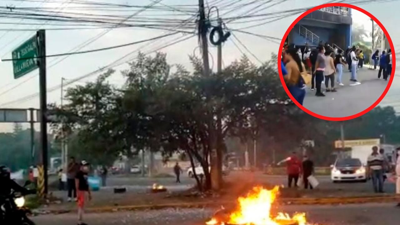 ¡Humo blanco! Sector textil suspende toma de carretera en la CA-5 en Villanueva, Cortés
