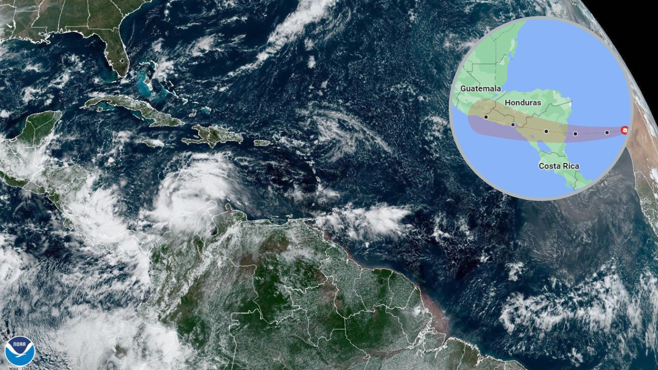 ¡Alerta amarilla ! Esto debes saber de trayectoria de Julia a horas de impactar en Honduras