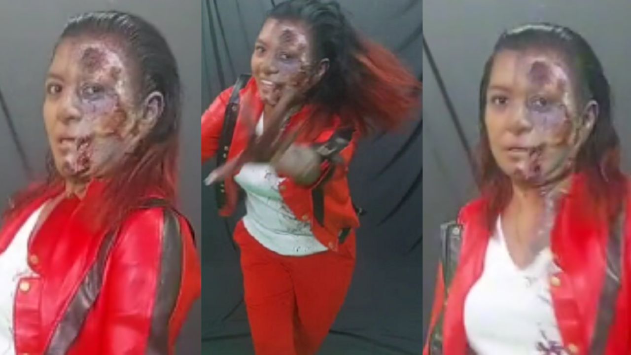 La tiktoker Yanira Berrios celebra el Día de las Brujas con sus disfraz de 'Thriller'