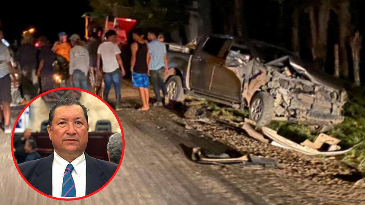 Diputado Juan Ramón Flores sufre aparatoso accidente en Catacamas, Olancho