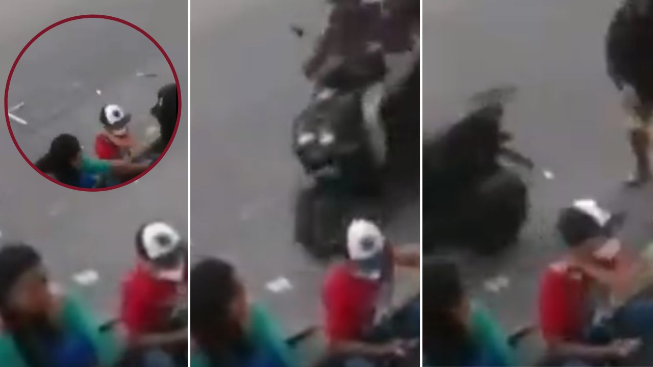Video | A punta de pistola le roban el celular a un niño frente a su mamá