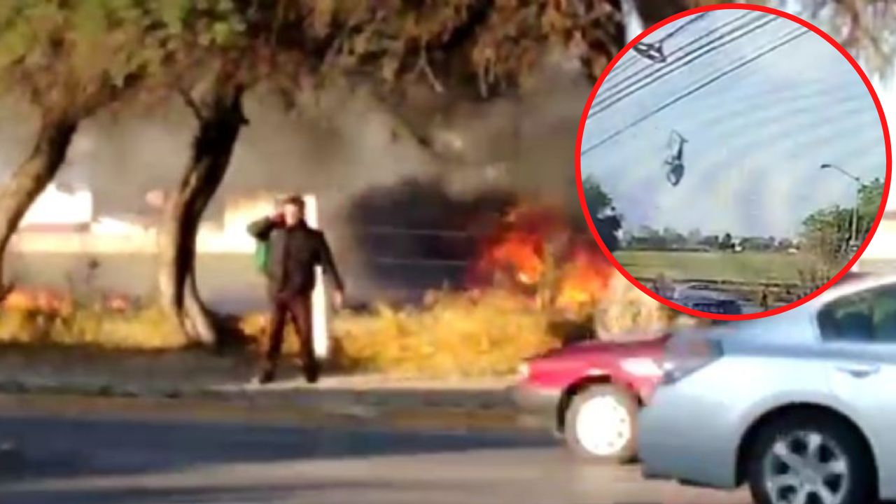 ¡Impactante video! Muere secretario de Seguridad de Aguascalientes al desplomarse  helicóptero