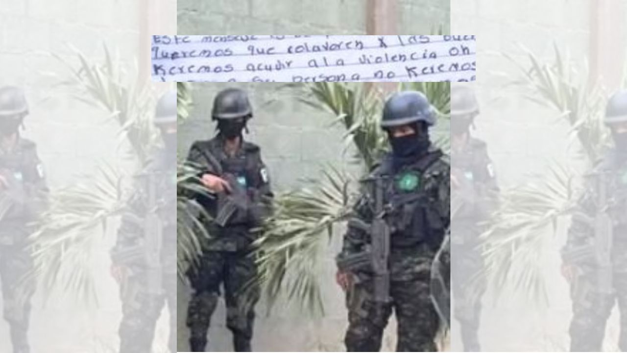 'Es mejor que colaboren con el pago', dice nota extorsiva encontrada a pandilleros tras enfrentamiento con la Policía en SPS
