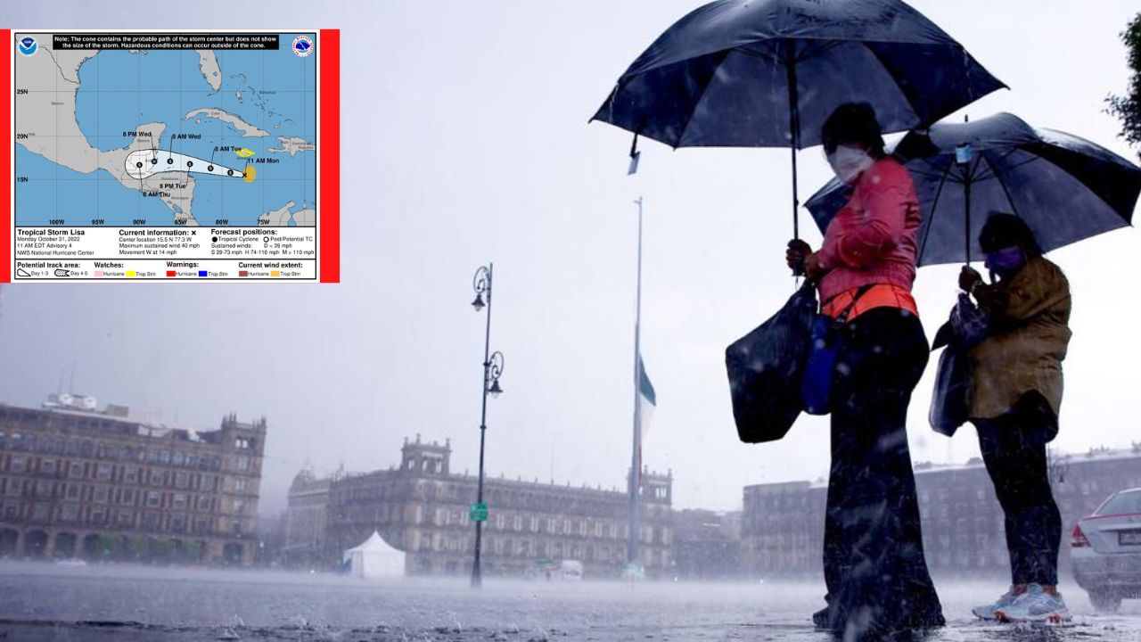 Lisa está por disiparse cerca de México y Florida, sigue atenta a un posible ciclón