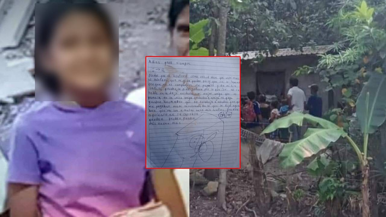 '¿Mami se acuerda de mi sueño que me iba a matar?': Lo que dice la carta de niña hondureña que se suicidó