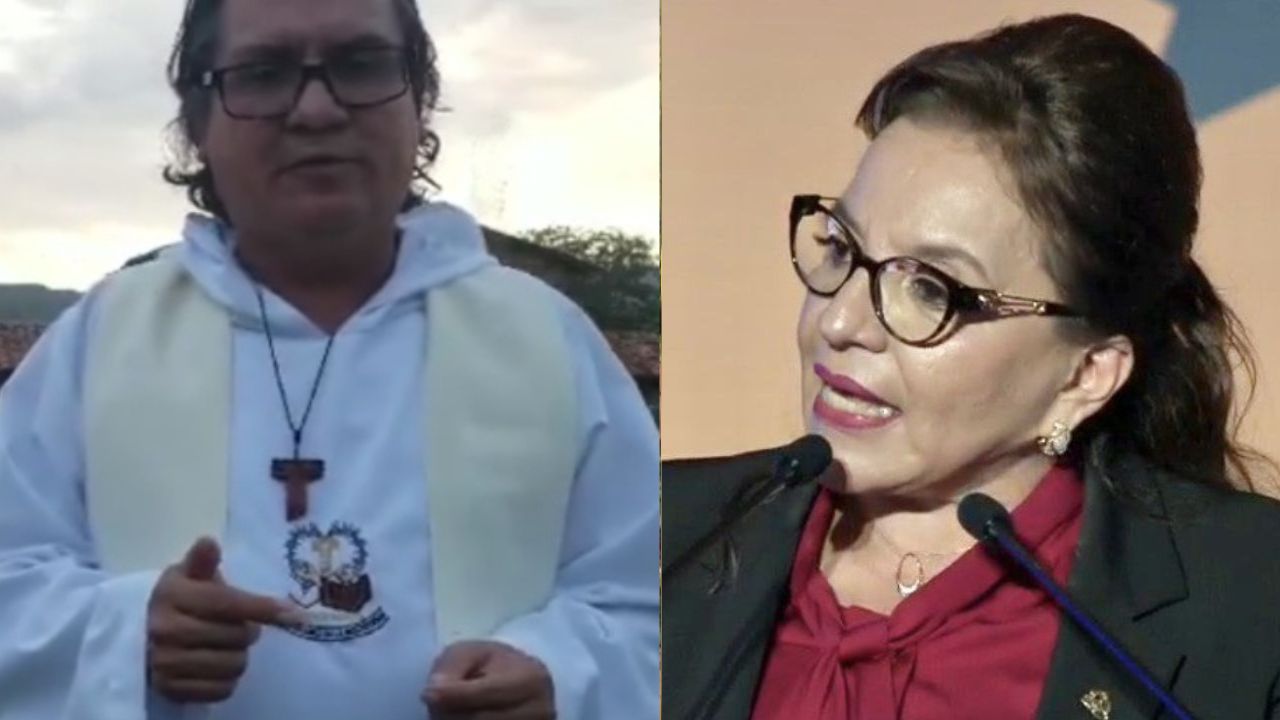 Imagen de Con la imagen de la Virgen de Suyapa, sacerdote envía angustiosa petición a presidenta Xiomara Castro