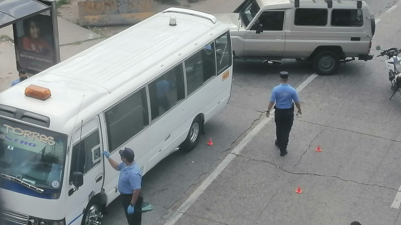 Atentan contra conductor de 'rapidito' en Tegucigalpa