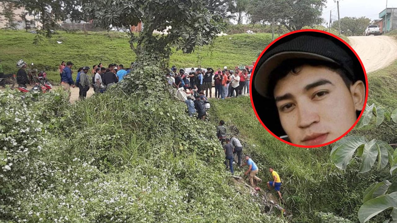 Joven hondureño pierde control de la moto, se sale de puente y cae a hondonada