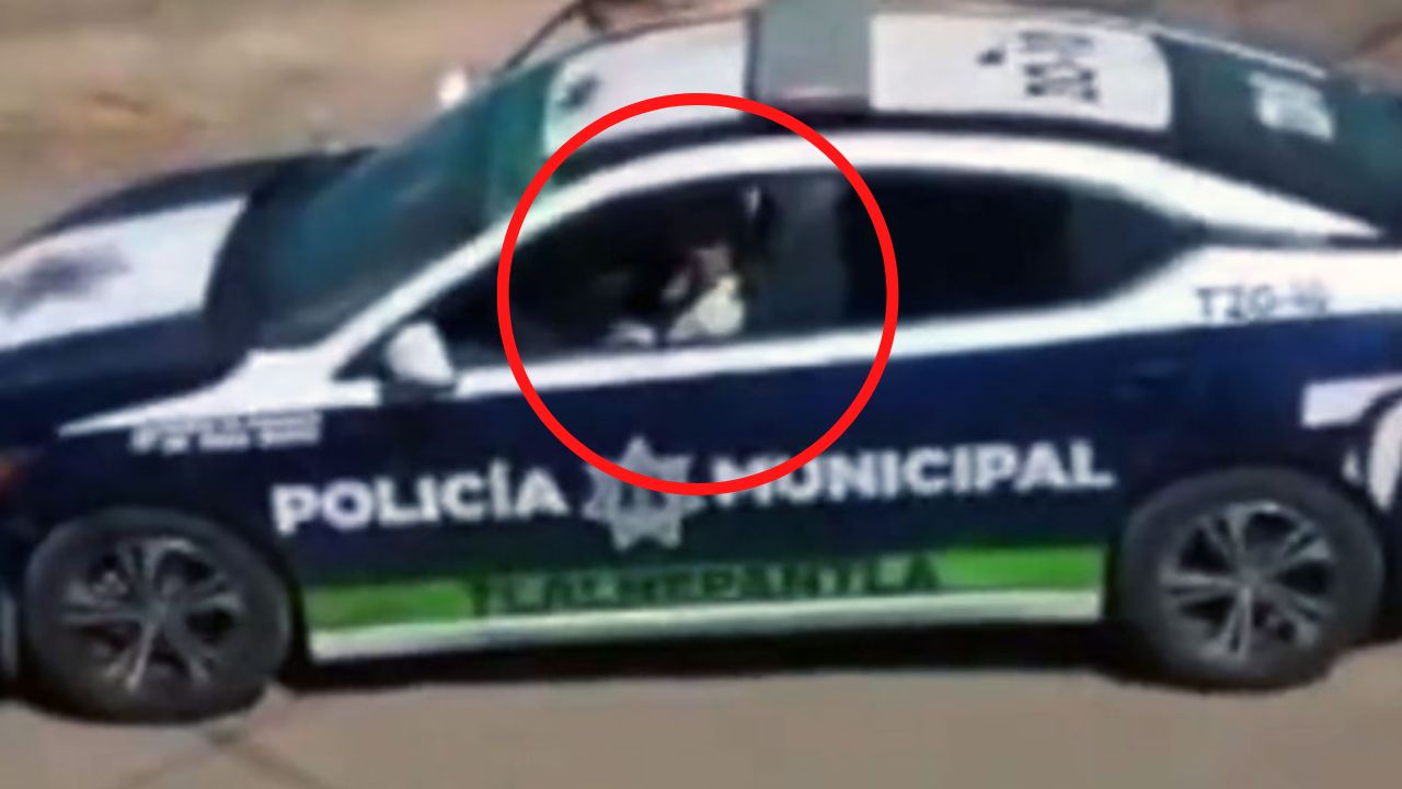 'Grábame bien hija de p.t@ porque lo voy a matar', dice policía a mujer que grababa detención de persona
