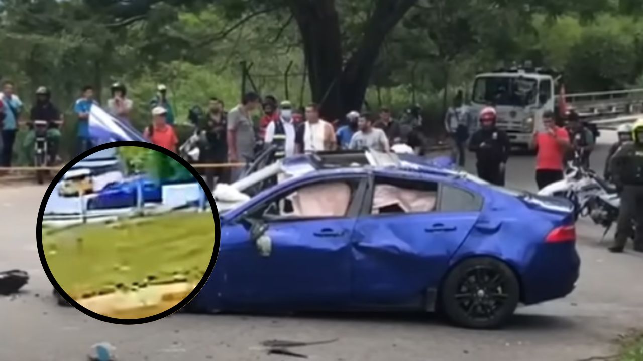 Brutal accidente de carro deportivo deja un muerto y dos heridos en Colombia (vídeo)