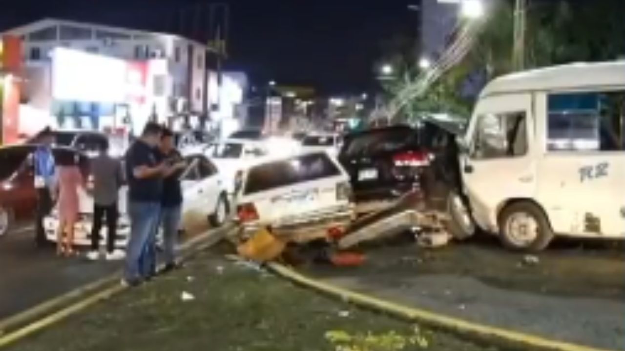Accidente de tránsito deja ocho personas heridas en San Pedro Sula