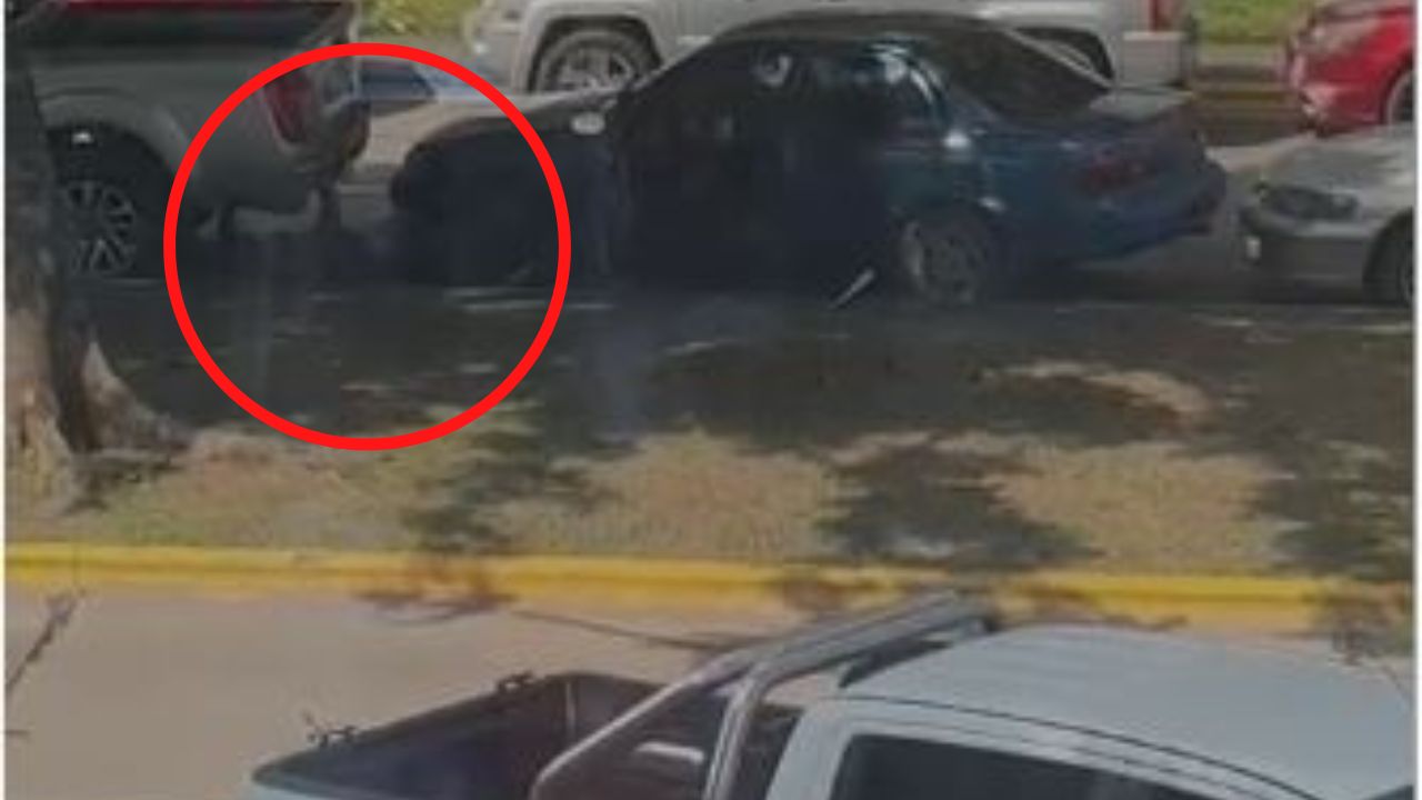 ¡En segundos! Así se robaron llanta de repuesto de vehículo en Tegucigalpa