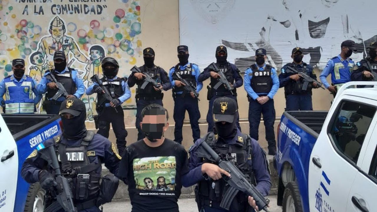 Cae 'Herminio' miembro de la banda 'Los Berríos' dedicada a atemorizar en estas cuatro colonias de Tegucigalpa