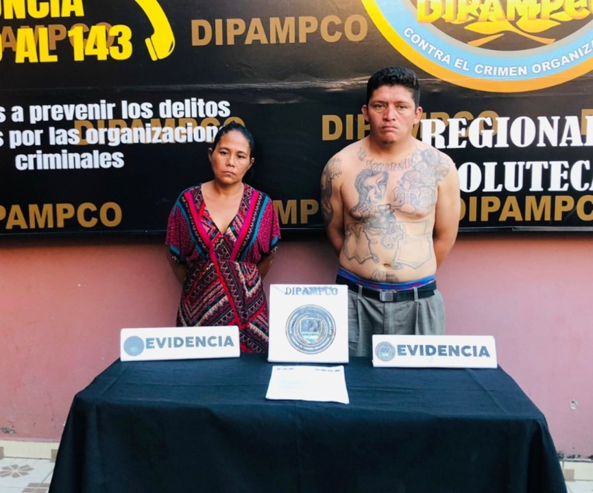 Capturan a pareja de la Mara Salvatrucha salvadoreña que quería extender operaciones en Honduras