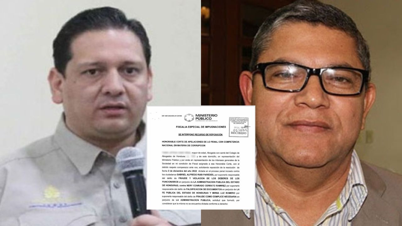 MP presenta recurso contra cartas de libertad de Gabriel Rubí y Nery Cerrato