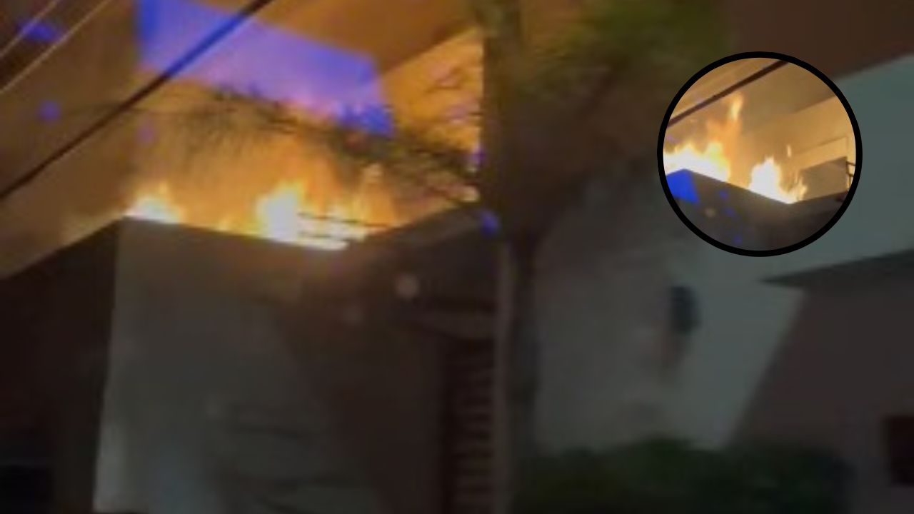Un incendio se registra en un edificio de Tegucigalpa