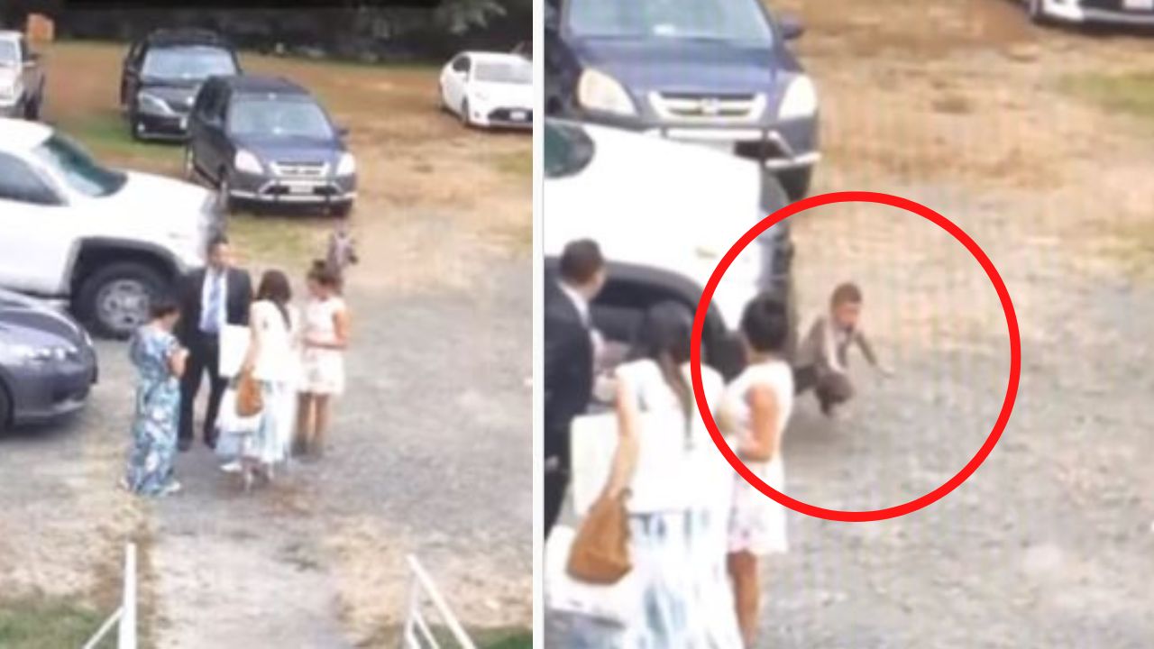 Impactante vídeo: Niño de 3 años  se para como si nada luego de ser atropellado