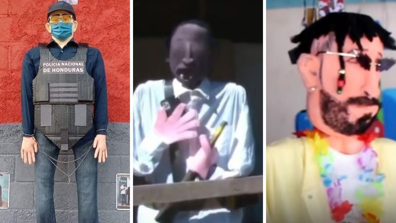 JOH, Bad Bunny, apóstol 'Chago' y otros: aquí los monigotes más creativos en Honduras