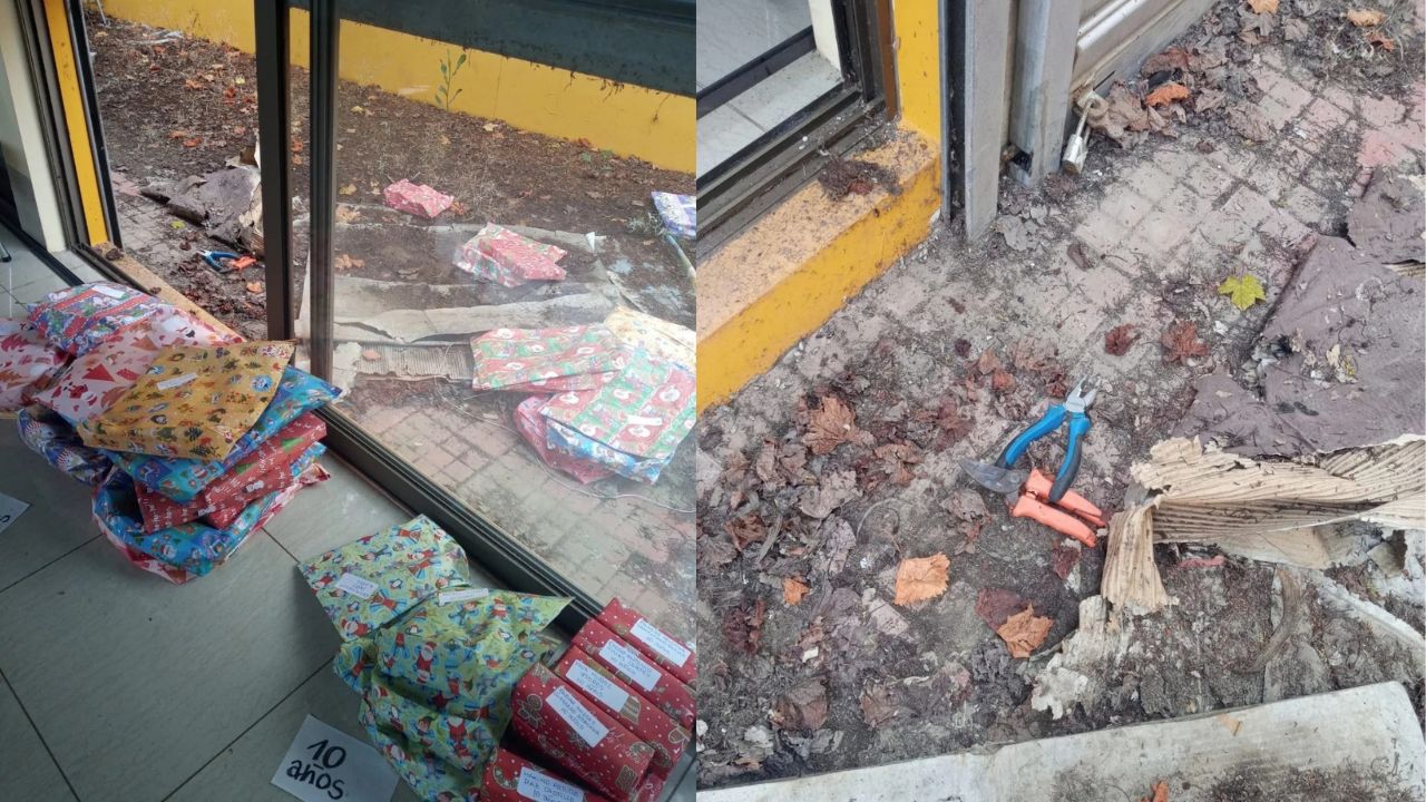 Roban regalos de Navidad que serían entregados a niños de una comunidad pobre