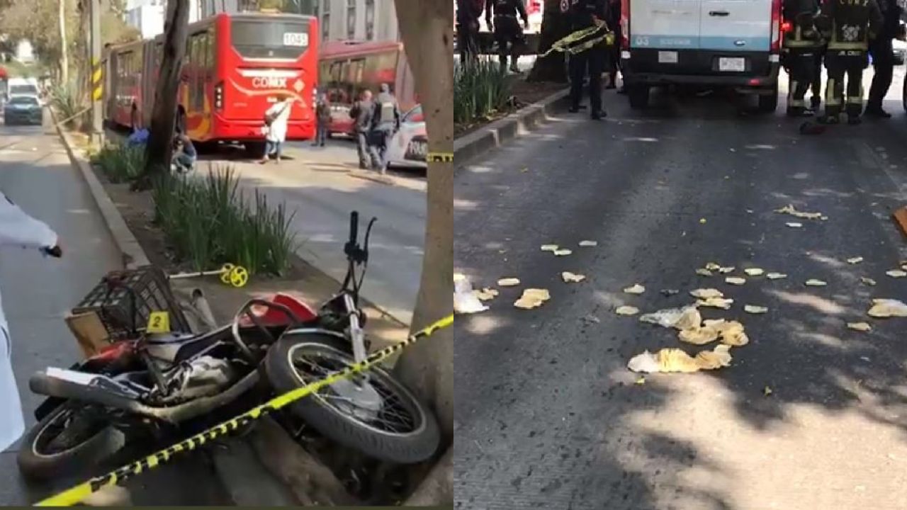 Repartidor de tortillas muere atropellado por un autobús mientras trabajaba