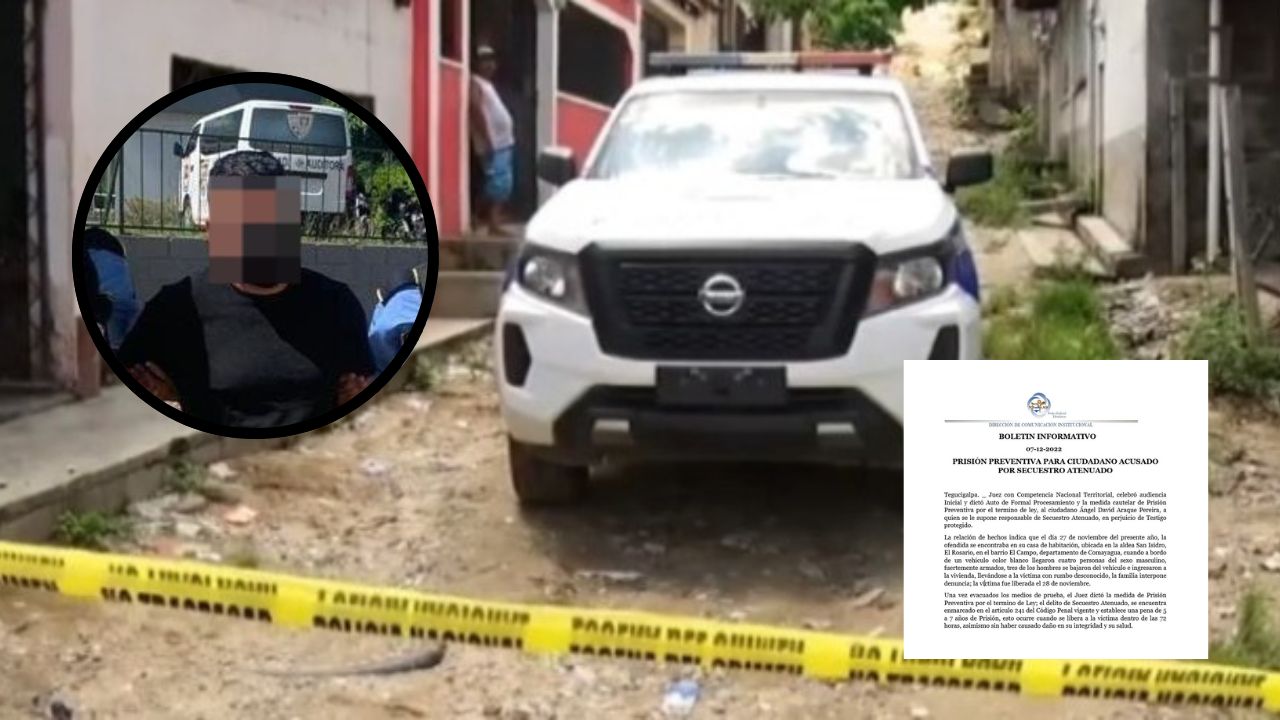 Prisión preventiva y auto de formal procesamiento contra acusado de secuestro