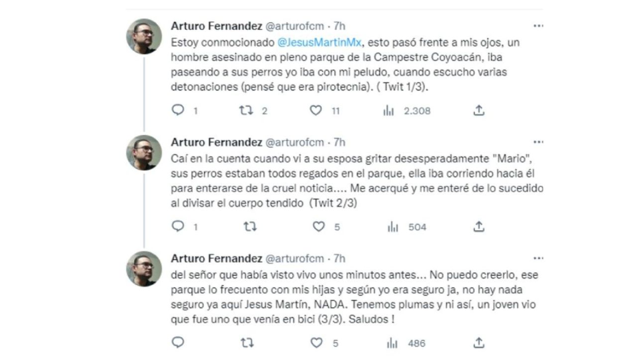 Mientras paseaba a sus perros, hombre es asesinado por un sujeto en bicicleta