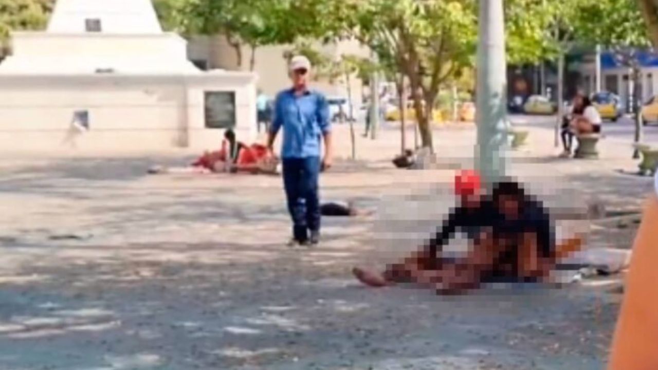 Polémica en Colombia: Captan a pareja teniendo relaciones sexuales al aire libre